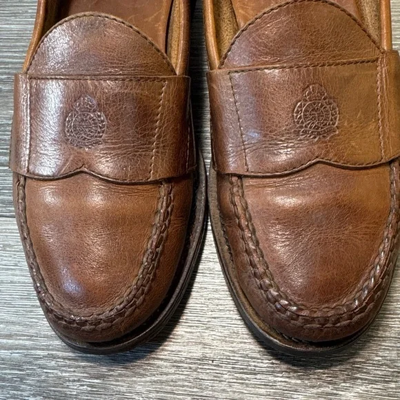 Vintage POLO Ralph Lauren Classic Brown Leather Loafers men’s 9.5 (j160) - Picture 2 of 13